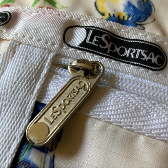 Vintage LeSportsac Farmstand Fruit Flowers 3pcs Bag Purse Pouch Wallet - Picture 12 of 15